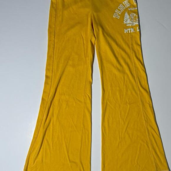 Y2K Vintage PINK Fold Over Flare Leggings - Picture 3 of 7